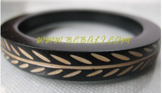 Carved Wooden Bangle Hand Work